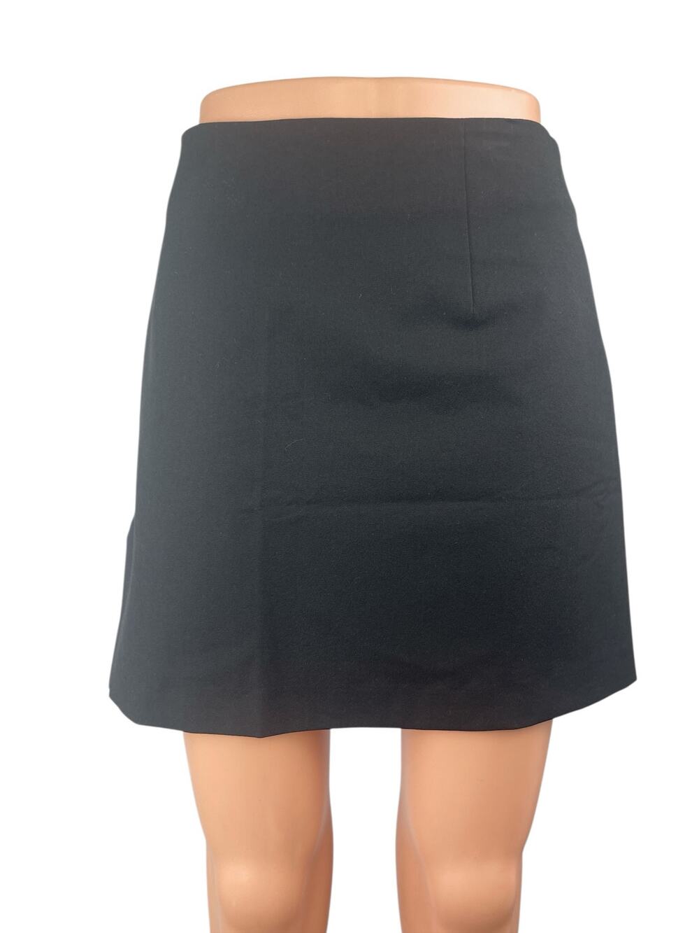 DJERF Avenue Women's Black High Waisted Mini Skater Flare A-Line Skirt Size M